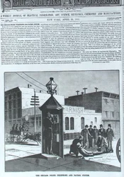 El Sistema de Teléfono y Patrulla de la Policía de Chicago, de Scientific American, 23 de abril de 1881